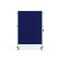 Ghent Partition Mobile 2-Sided Fabric Bulletin Board, 65"H x 46"W, Blue NEX224FFP-93 - alternate 1